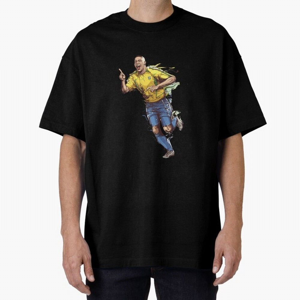 Brazilian Football Player from Milano Oversized T-Shirt Celebrate Rivalries and Pride in FIFA World Cup 2026 for Fans of Mbappe and Neymar and Netherlands, Bringing Football History, Final Match Energy, Crowd Noise and Once in a Lifetime Moments;