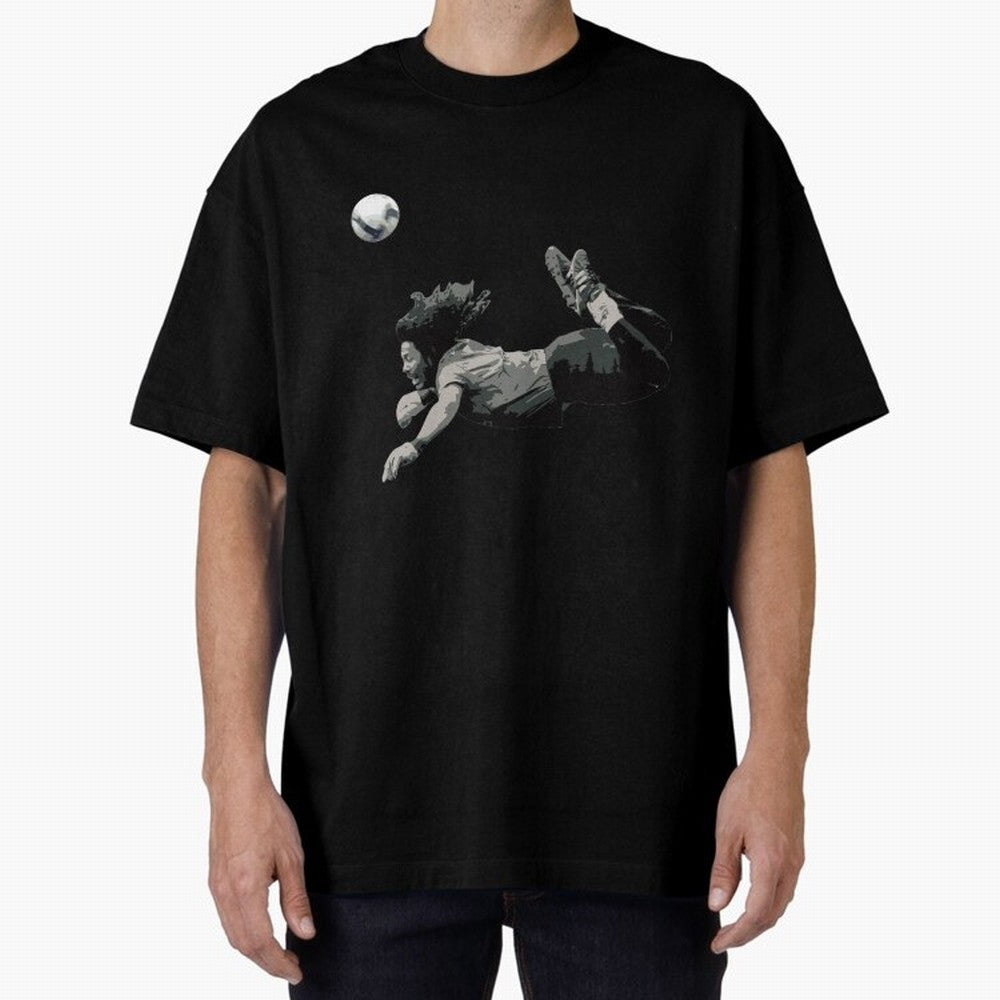 Rene Higuitas Scorpion kick35 Oversized T-Shirt Support Iconic Players in FIFA World Cup 2026 USA Canada Mexico Connected to Neymar, Brazil, Portugal and Argentina Energy, Soccer Culture, Superstar Moments, National Team Dreams and Competitive