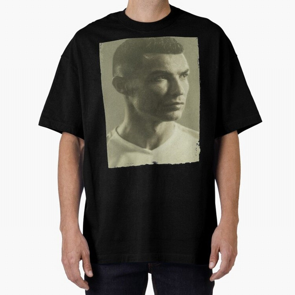 Cristiano Ronaldo Fan Art Oversized T-Shirt Follow Every Goal of FIFA World Cup 2026 Spirit, Driven by Argentina and Brazil, Mbappe, Football History, Final Match Energy, Crowd Noise and Once in a Lifetime Moments; Created for Match Day Parties,