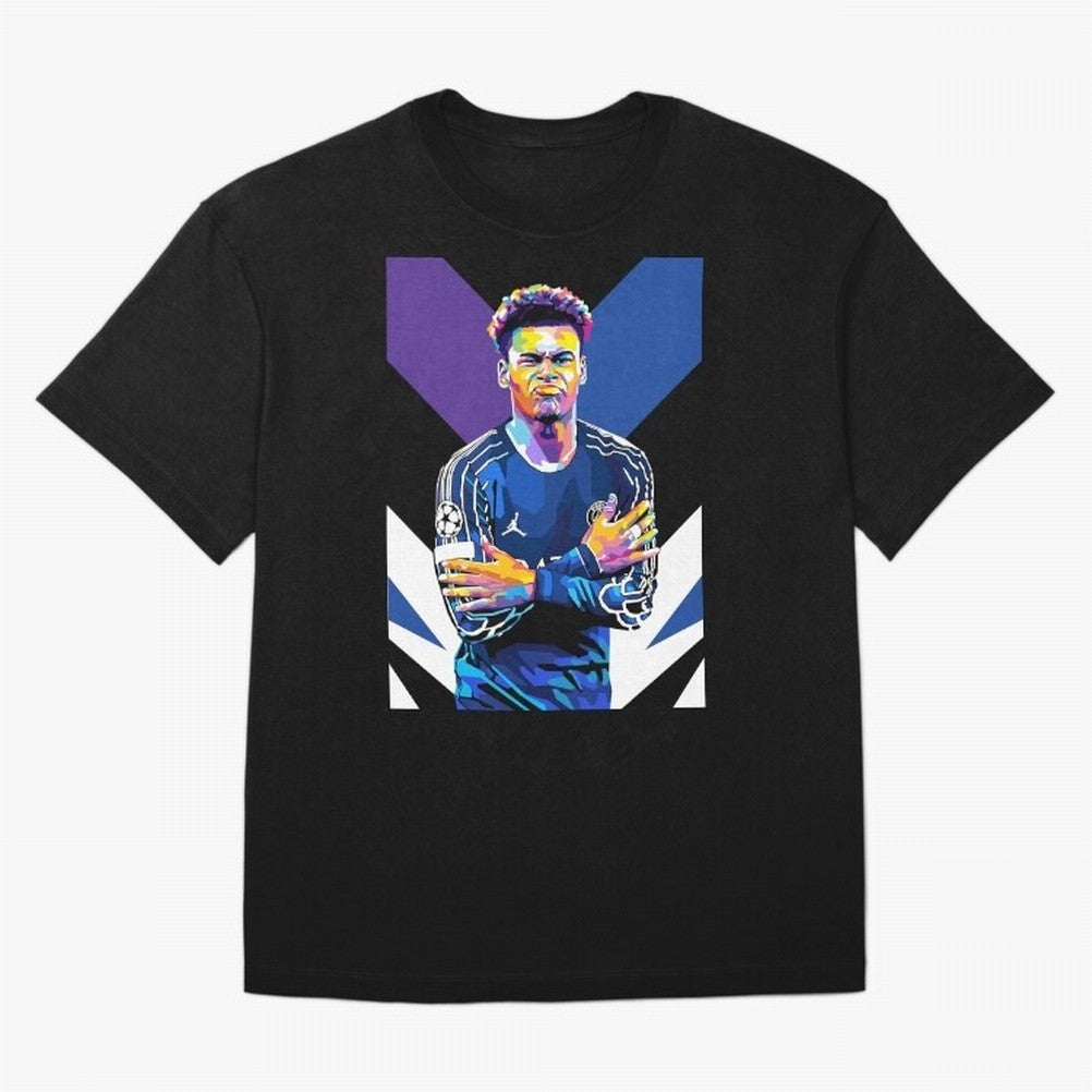Desire Doue in WPAP Style Oversized T-Shirt Embrace Match Day Hype around FIFA World Cup 2026 Group Stage, Messi, Neymar and Mbappe, Portugal, Football History, Final Match Energy, Crowd Noise and Once in a Lifetime Moments; Perfect for Supporters