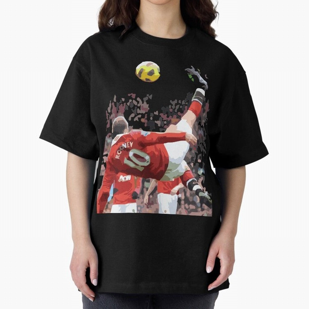 WAYNE ROONEY Oversized T-Shirt Back Your Heroes with Match Day Hype around FIFA World Cup 2026 Group Stage, CR7 and Messi, England and Germany, Tournament Hype, Historic Matchups, Family Viewing Parties and Global Sports Pride; Perfect for Fans,