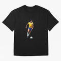 Legends of The Beautiful Game Cartoon Collection Legends Socrates Cartoon Artwork9 Oversized T-Shirt Fuel the Hype around FIFA World Cup 2026 Group Stage for Fans of Cristiano Ronaldo and Brazil, Bringing Global Supporter Spirit, Legendary Goals,