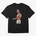Ronaldo Last Minute Goal Celebration United 7 Oversized T-Shirt Show Championship Spirit for FIFA World Cup 2026 USA Canada Mexico Spirit, Highlighting Portugal, Neymar, Haaland and Cristiano Ronaldo, Sports Nostalgia, International Competition,