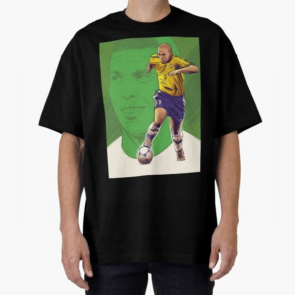 Wallpaper Ronaldo Nazario Oversized T-Shirt Enjoy Match Day Hype around FIFA World Cup 2026 Group Stage, Messi, CR7 and Mbappe, Netherlands, Global Supporter Spirit, Legendary Goals, National Colors and Tournament Celebration; Perfect for