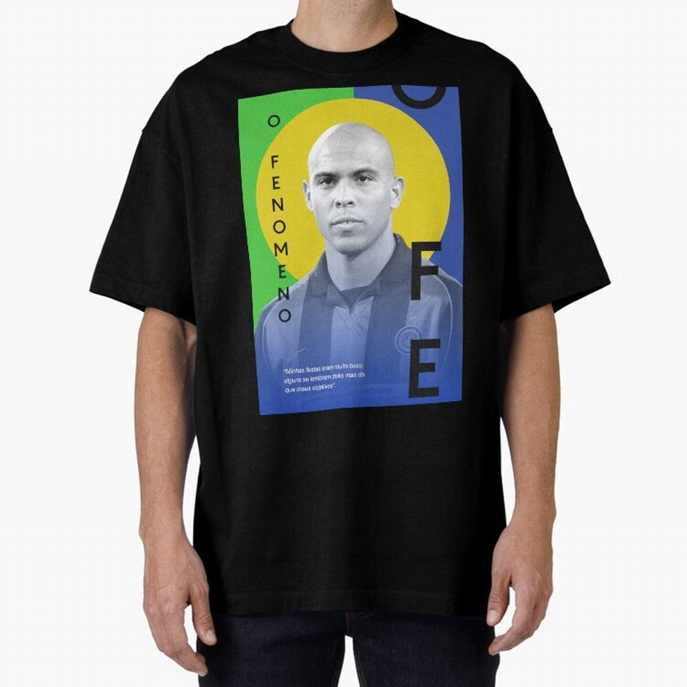 O Phenomenon Oversized T-Shirt Show Passion for the Stars of FIFA World Cup 2026 Group Stage Spirit, Capturing France and Portugal, Messi and Cristiano Ronaldo, Soccer Culture, Superstar Moments, National Team Dreams and Competitive Fire; Great for