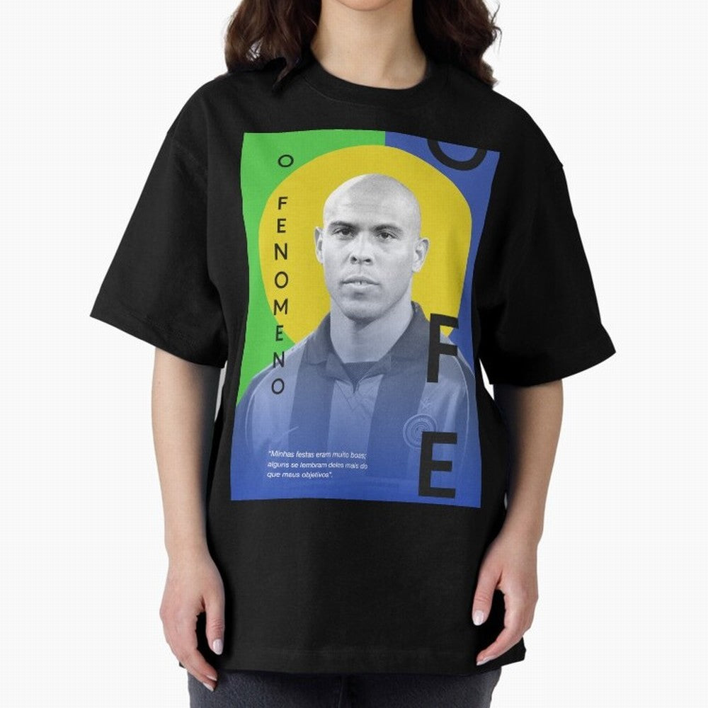 O Phenomenon Oversized T-Shirt Show Passion for the Stars of FIFA World Cup 2026 Group Stage Spirit, Capturing France and Portugal, Messi and Cristiano Ronaldo, Soccer Culture, Superstar Moments, National Team Dreams and Competitive Fire; Great for