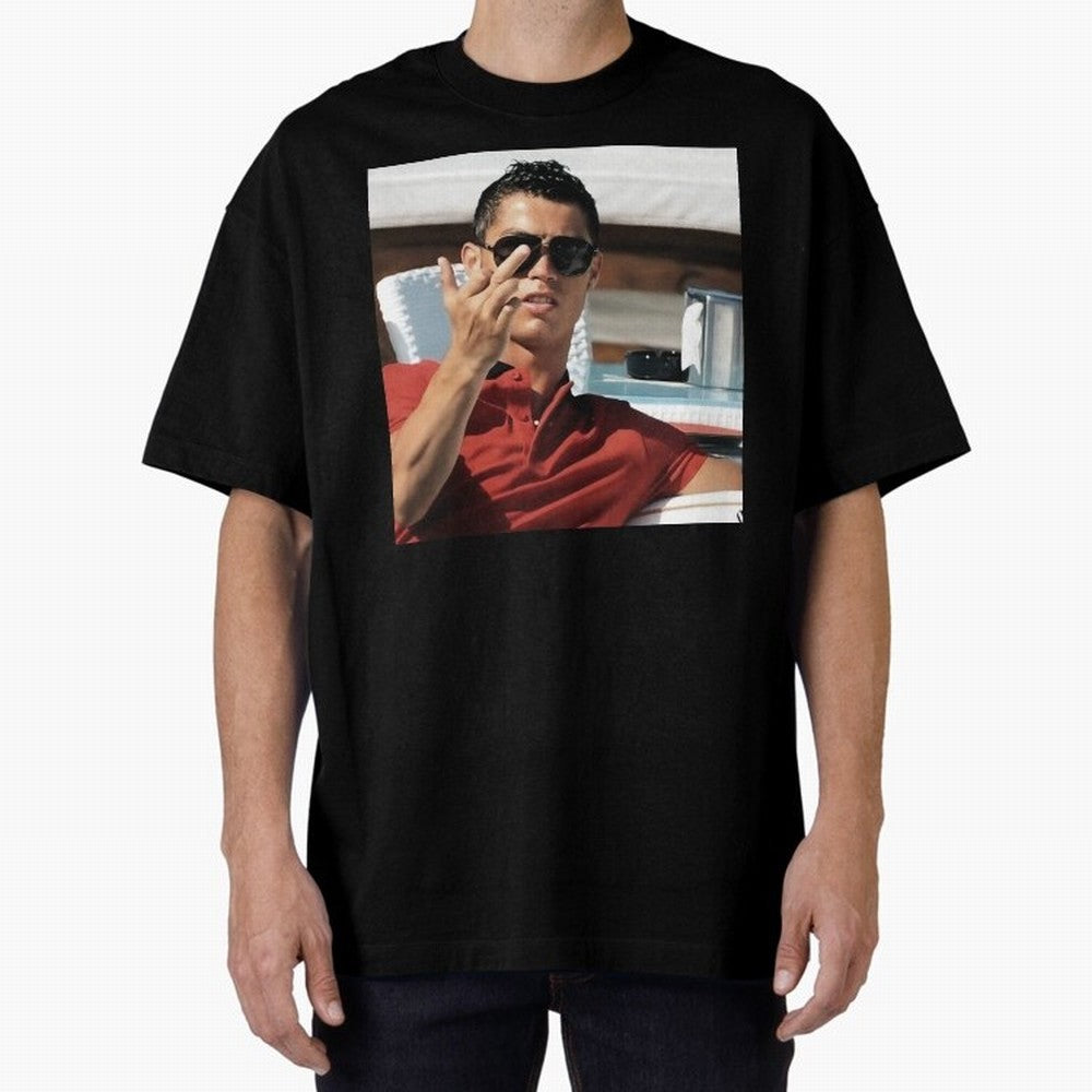 Ronaldo Oversized T-Shirt Celebrate the Stars of Match Day Hype around FIFA World Cup 2026 USA Canada Mexico, Haaland, Argentina and Brazil, Football Festival Excitement, Trophy Ambitions, Country Rivalries and Star Player Buzz; Ideal for