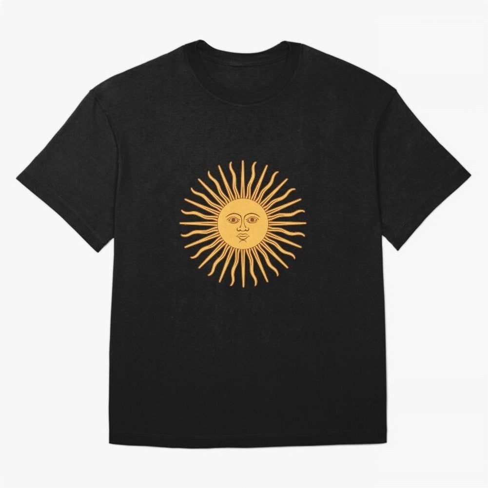Argentina's Sun Oversized T-Shirt Cheer for Global Football Passion for FIFA World Cup 2026, Highlighting Messi, Neymar and Mbappe, England and Germany, Championship Spirit, Famous Goals, Roaring Crowds and International Football Unity; Made for
