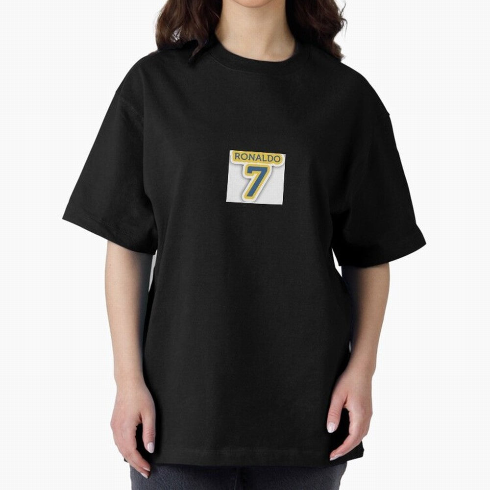 Ronaldo sticker Oversized T-Shirt Discover Global Football Passion for FIFA World Cup 2026, Inspired by Mbappe, Portugal, Classic Soccer Heritage, Championship Pressure, Fan Loyalty and International Pride; Made for Collectors Who Enjoy Iconic