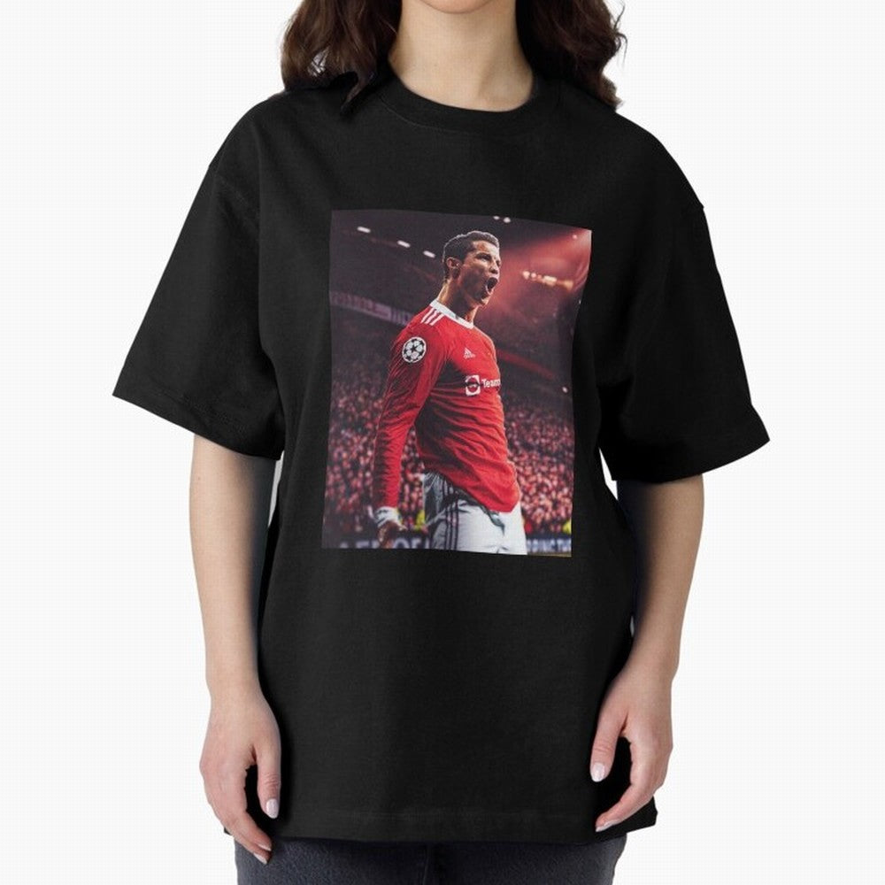 Cristiano Ronaldo CR7 Manchester Home 202122,Ronaldo Gifts, Ronaldo Best Selling , Ronaldo Top Item Oversized T-Shirt Celebrate Fan Favorites in Global Football Passion for FIFA World Cup 2026, Celebrating Mbappe, England, France and Netherlands,