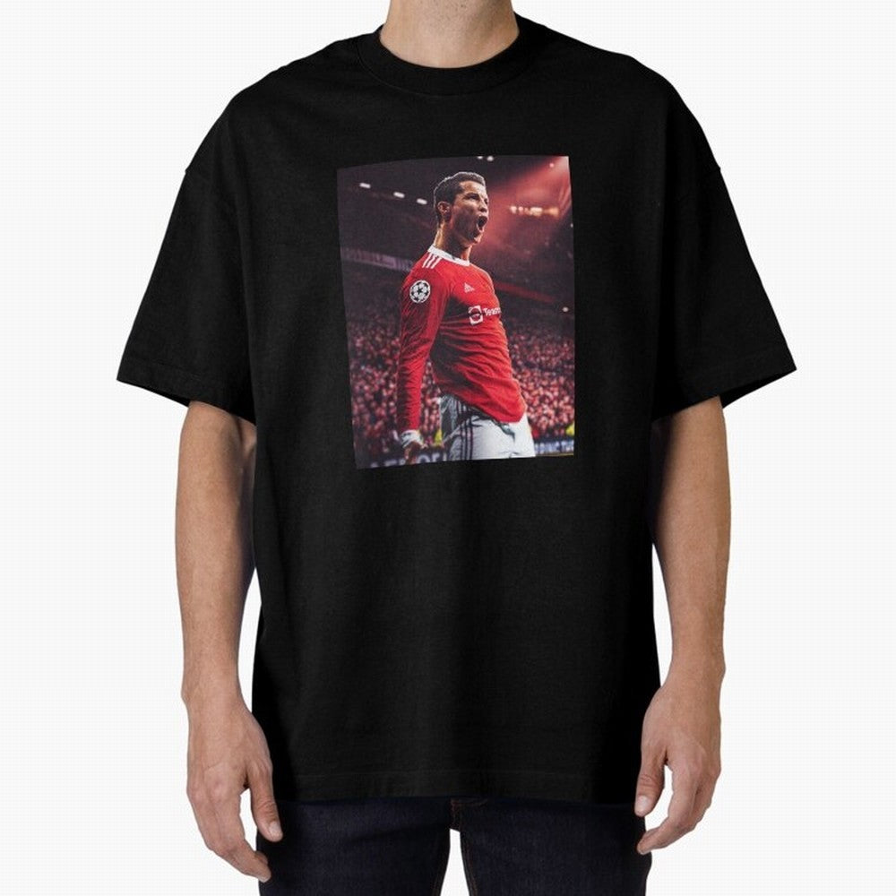 Cristiano Ronaldo CR7 Manchester Home 202122,Ronaldo Gifts, Ronaldo Best Selling , Ronaldo Top Item Oversized T-Shirt Celebrate Fan Favorites in Global Football Passion for FIFA World Cup 2026, Celebrating Mbappe, England, France and Netherlands,
