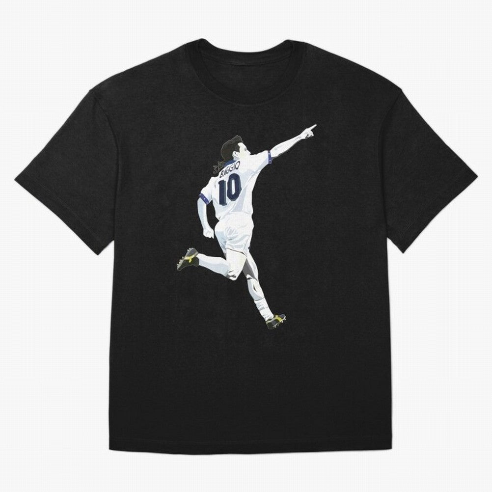 Roberto Baggio - Italy | Mbappe gift Oversized T-Shirt Represent Football Lovers during Global Football Passion for FIFA World Cup 2026 USA Canada Mexico, Centered on CR7 and Messi, Spain, Championship Spirit, Famous Goals, Roaring Crowds and