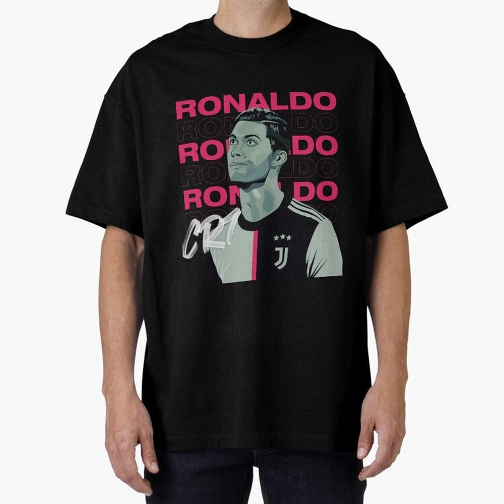 Ronaldo Oversized T-Shirt Feel FIFA World Cup 2026 Group Stage for Fans of Messi, CR7 and Mbappe and Argentina and Brazil, Bringing Stadium Memories, Football Loyalty, International Chants and Championship Tradition; Built for Supporters Chasing