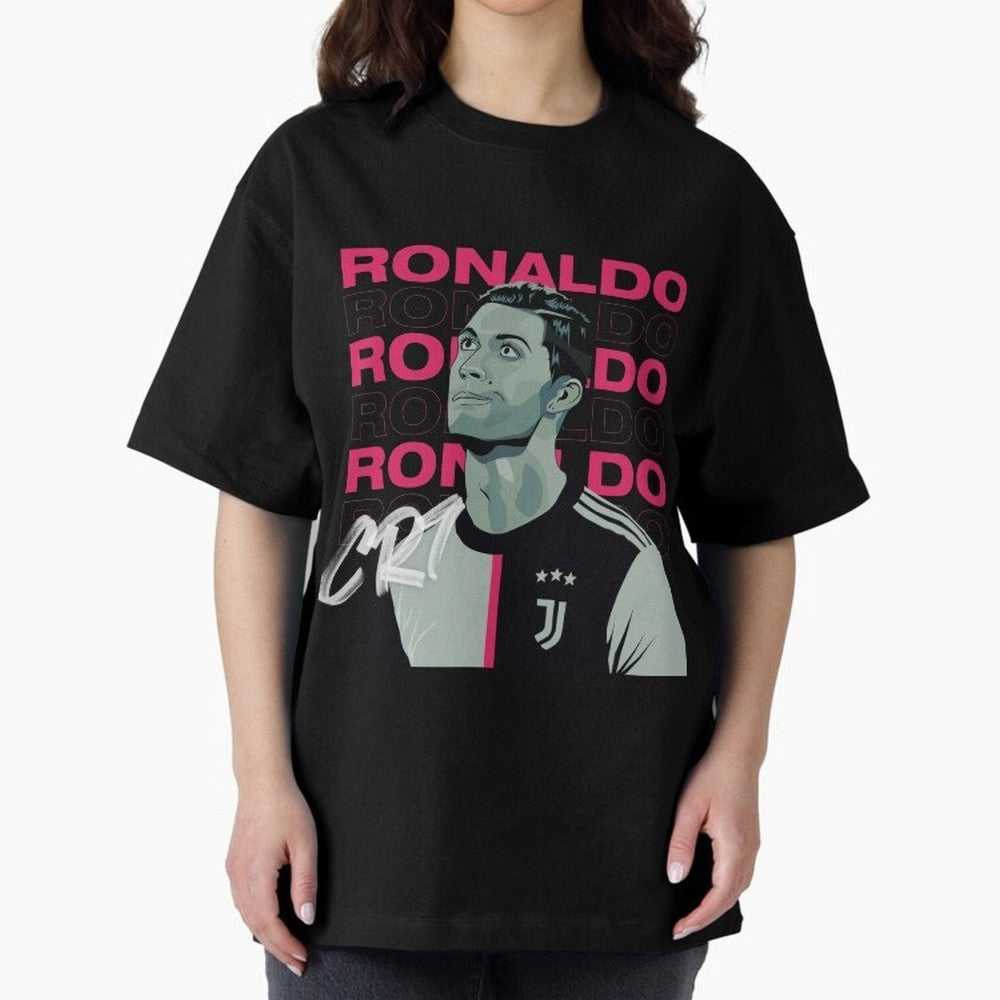 Ronaldo Oversized T-Shirt Feel FIFA World Cup 2026 Group Stage for Fans of Messi, CR7 and Mbappe and Argentina and Brazil, Bringing Stadium Memories, Football Loyalty, International Chants and Championship Tradition; Built for Supporters Chasing