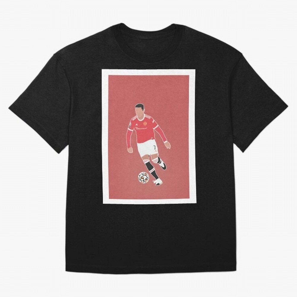 Cristiano Ronaldo 2 Oversized T-Shirt Join the Countdown to the FIFA World Cup 2026 Journey through CR7 Highlights, Argentina and Brazil Pride, Vintage Soccer Flavor, Modern Football Stars, National Flags and Final Night Emotion; Perfect for Fans,
