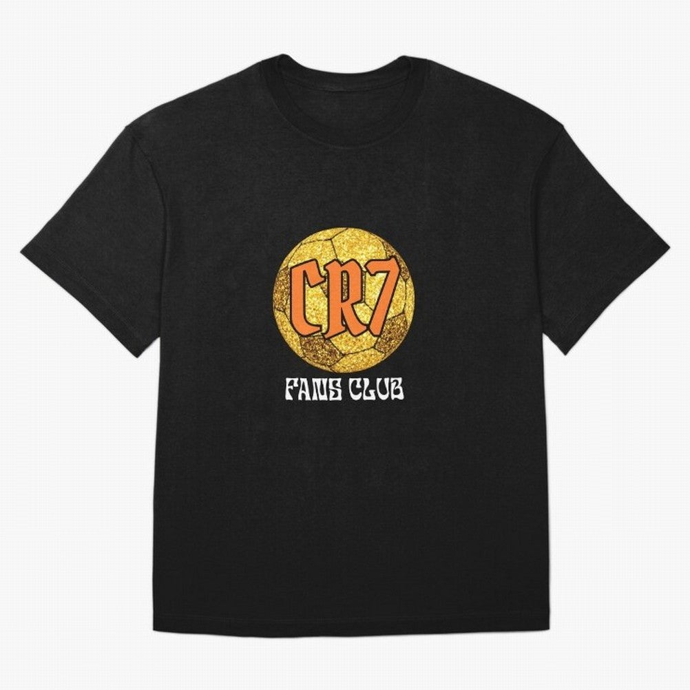 CR7 BLK3 Oversized T-Shirt Turn Football Passion into FIFA World Cup 2026 Spirit, Inspired by Netherlands, Messi, CR7 and Mbappe, Match Day Excitement, Supporter Culture, Golden Goals and Global Football Passion; Ideal for Football Dads, Football