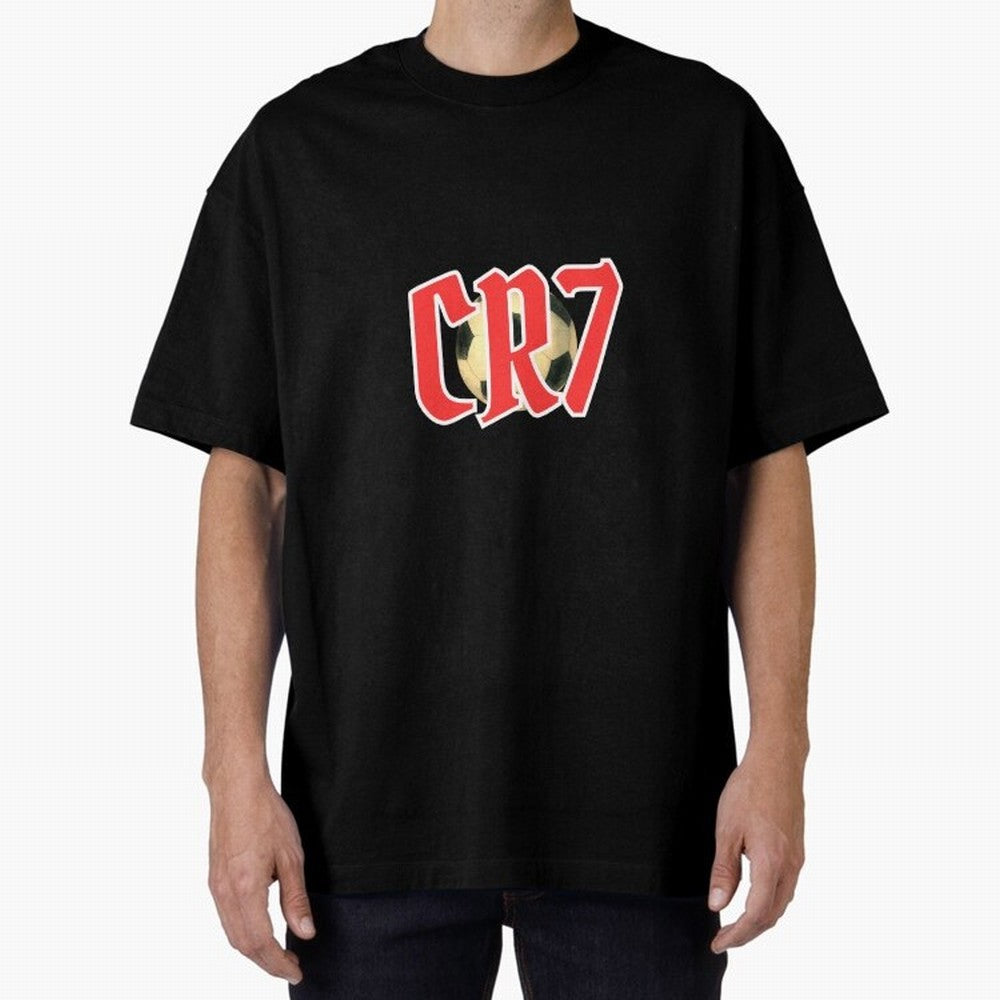 CR7 RED Oversized T-Shirt Support Your Favorite Stars during FIFA World Cup 2026 Spirit, Centered on Portugal, Spain and Germany, Cristiano Ronaldo, Match Day Excitement, Supporter Culture, Golden Goals and Global Football Passion; Built for