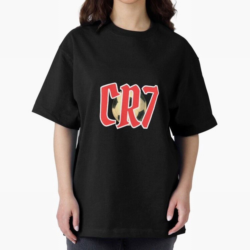 CR7 RED Oversized T-Shirt Support Your Favorite Stars during FIFA World Cup 2026 Spirit, Centered on Portugal, Spain and Germany, Cristiano Ronaldo, Match Day Excitement, Supporter Culture, Golden Goals and Global Football Passion; Built for