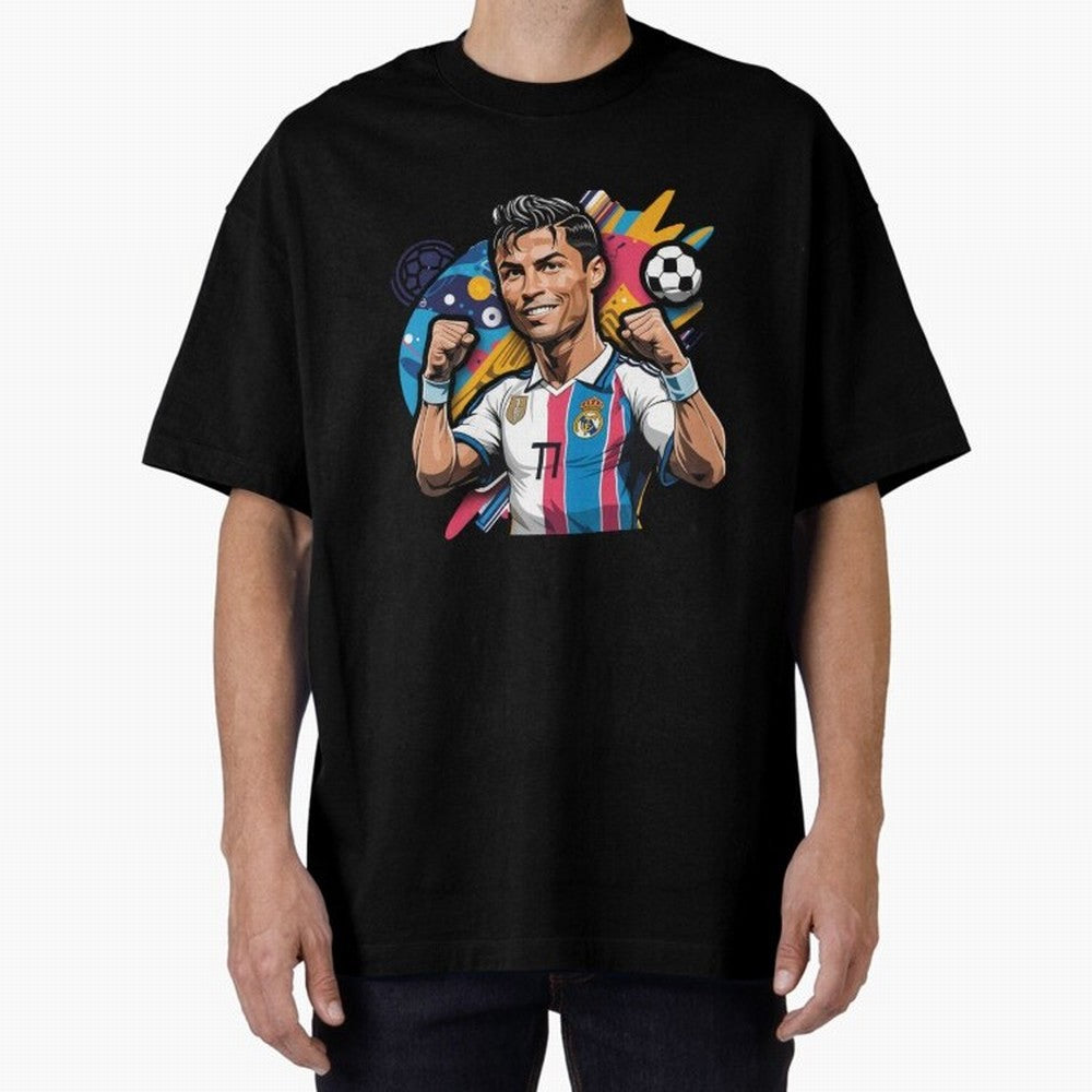 Cristiano Ronaldo cr7 Oversized T-Shirt Represent Fans Who Live for Match Day Hype around FIFA World Cup 2026 USA Canada Mexico, Neymar, Haaland and Cristiano Ronaldo, Netherlands, Classic Soccer Heritage, Championship Pressure, Fan Loyalty and