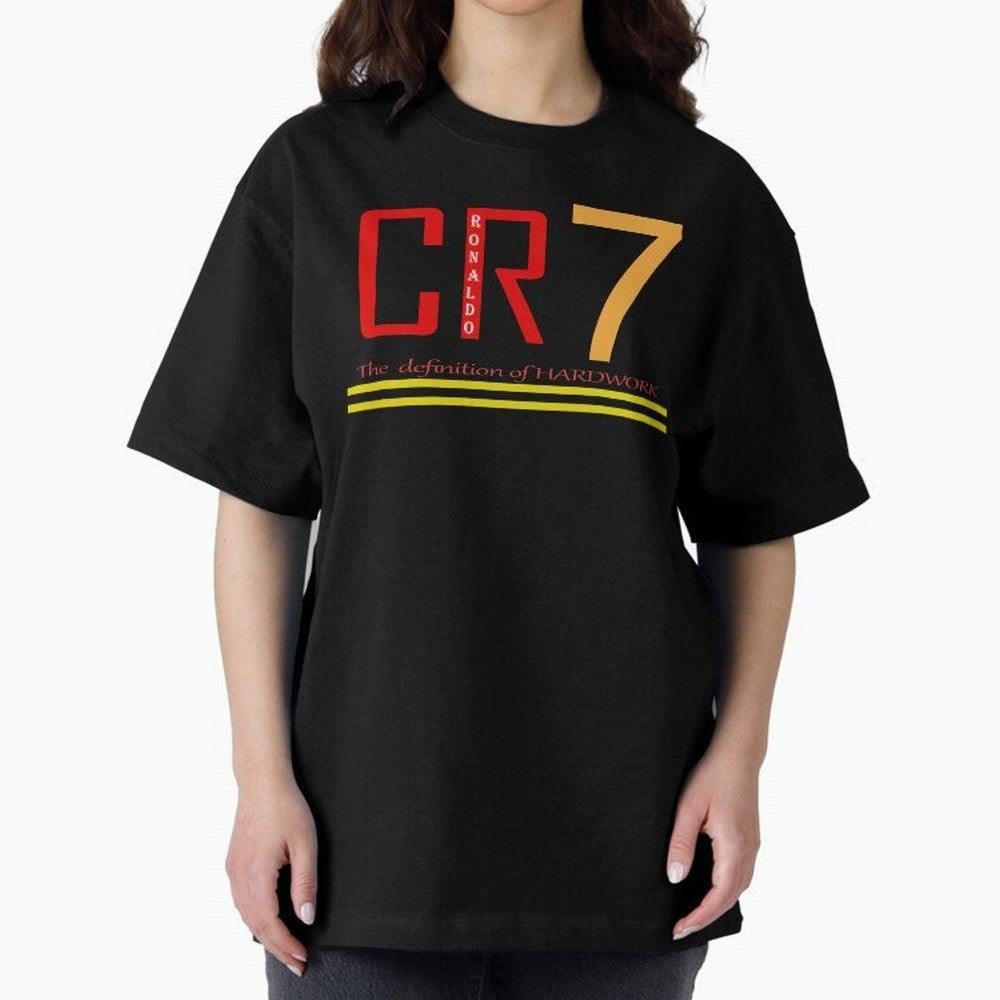 Christiano Ronaldo T-shirts Oversized T-Shirt Represent Global Football Passion for FIFA World Cup 2026 Group Stage, Inspired by Neymar, Spain, Championship Spirit, Famous Goals, Roaring Crowds and International Football Unity; Made for Collectors