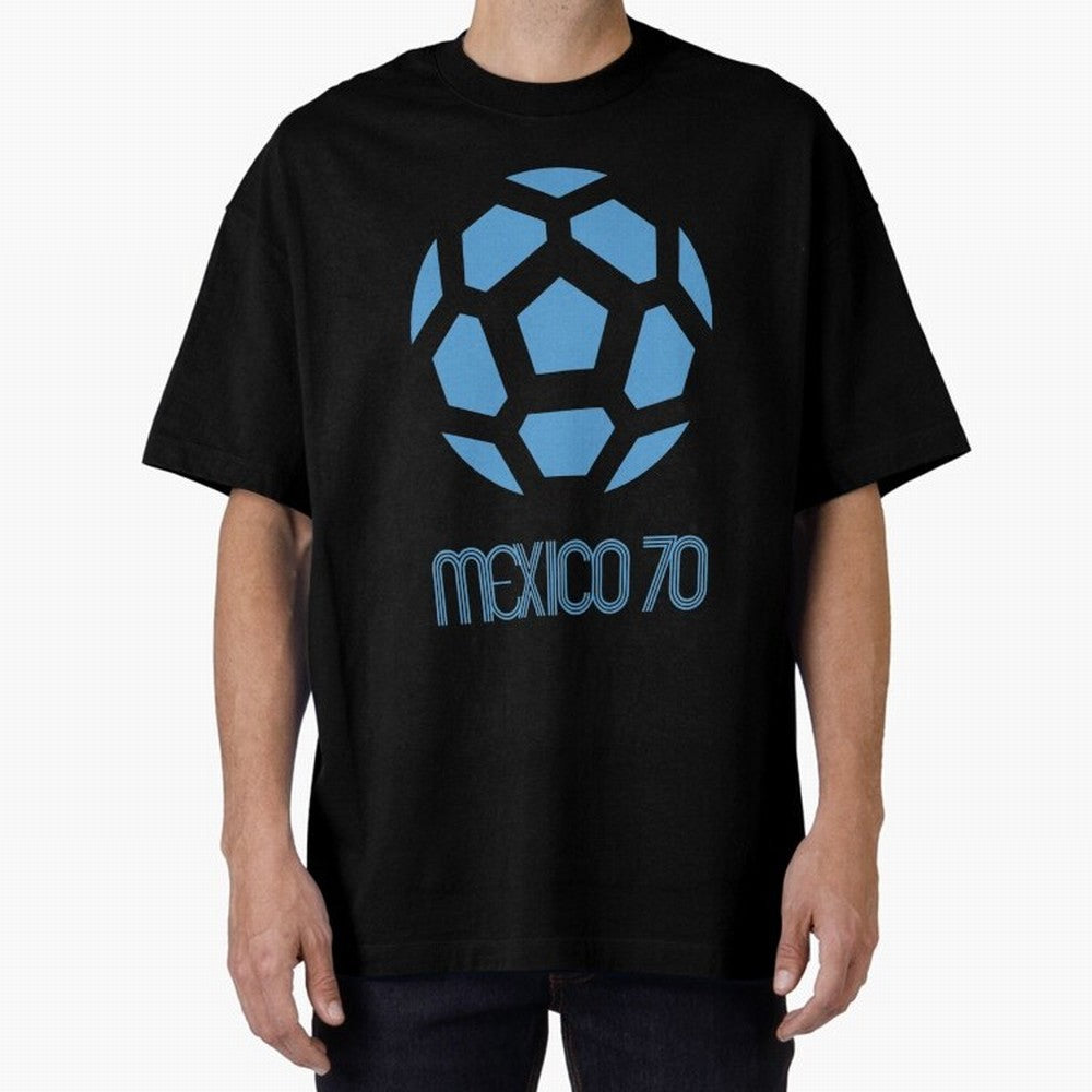 Retro World Cup 70 Logo Oversized T-Shirt Support the Legends of Match Day Hype around FIFA World Cup 2026 USA Canada Mexico, Haaland and Mbappe, England, Soccer Culture, Superstar Moments, National Team Dreams and Competitive Fire; Ideal for