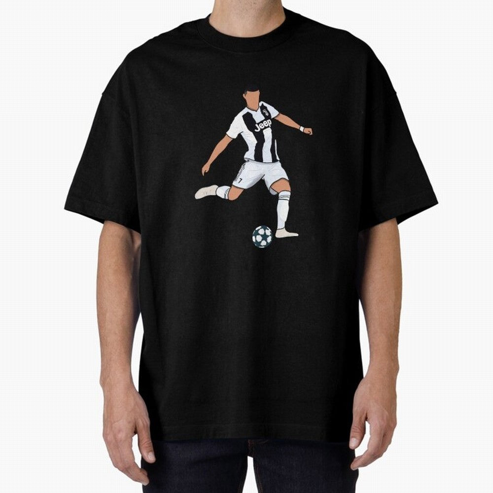 Ronaldo Oversized T-Shirt Show Fan Pride Across FIFA World Cup 2026 Group Stage Spirit, Driven by Brazil, Messi, Neymar and Mbappe, Tournament Hype, Historic Matchups, Family Viewing Parties and Global Sports Pride; Great for Watch Parties, Sports