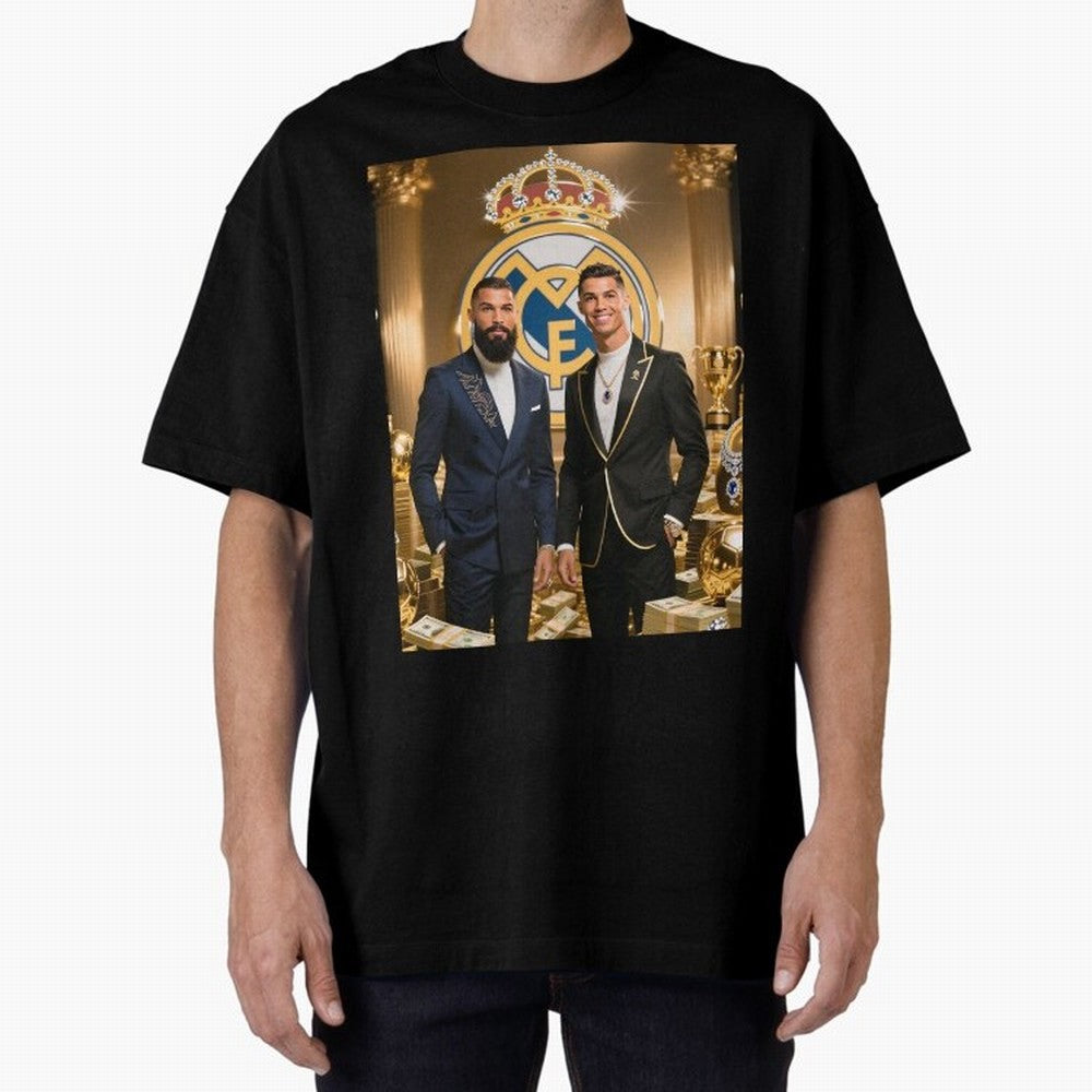 Viking Stars Oversized T-Shirt Bring a Vintage Feel to FIFA World Cup 2026 Group Stage Driven by Messi, Neymar and Mbappe, France Energy, Vintage Soccer Flavor, Modern Football Stars, National Flags and Final Night Emotion; Ideal for Passionate