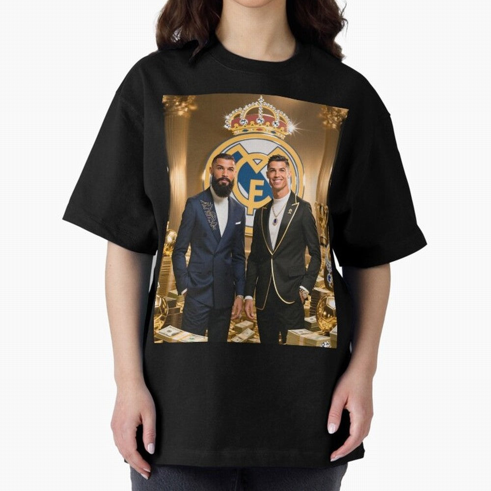 Viking Stars Oversized T-Shirt Bring a Vintage Feel to FIFA World Cup 2026 Group Stage Driven by Messi, Neymar and Mbappe, France Energy, Vintage Soccer Flavor, Modern Football Stars, National Flags and Final Night Emotion; Ideal for Passionate