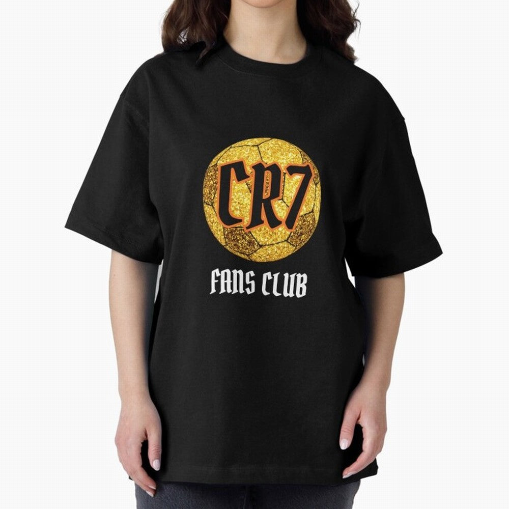 CR7 BLK 2 Oversized T-Shirt Stand Out with Spirit from the FIFA World Cup 2026 Journey through Mbappe Highlights, Argentina Pride, Worldwide Fan Energy, Dramatic Goals, Stadium Lights and Championship Celebrations; Built for Supporters Chasing