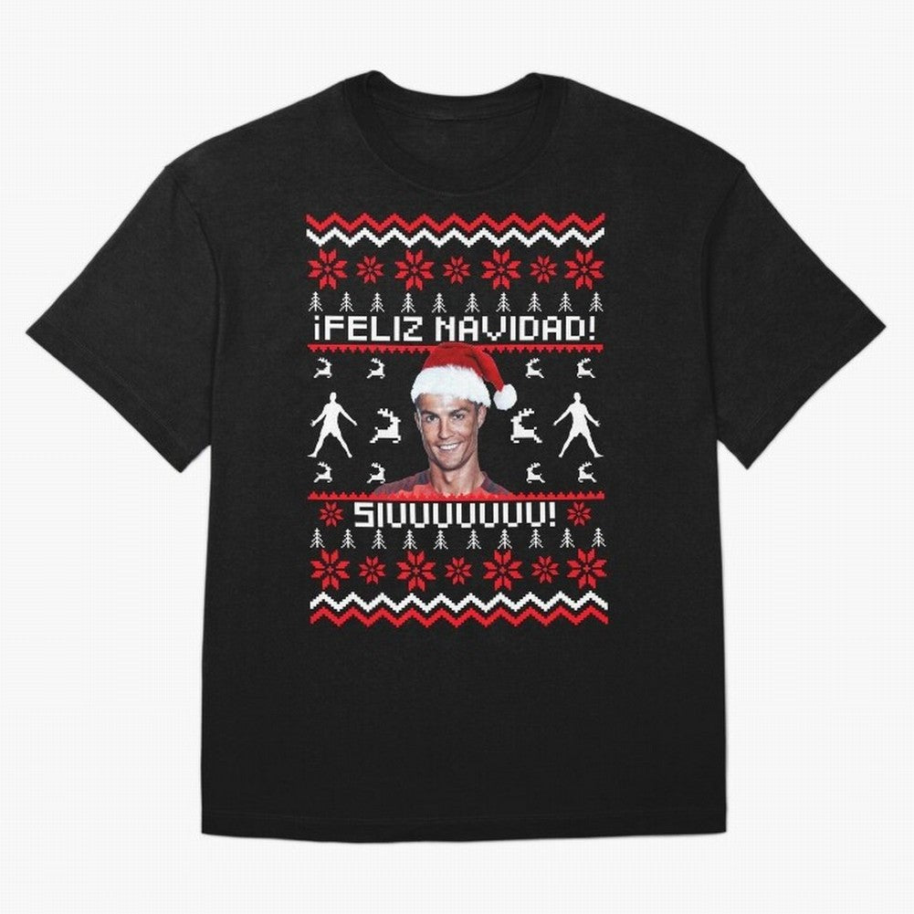 Cristiano Ronaldo El Bicho SIUU Ugly Sweater Oversized T-Shirt Fuel Your Fan Pride for FIFA World Cup 2026 USA Canada Mexico Spirit, Made for Portugal, Messi, Neymar and Mbappe, Supporter Pride, Iconic Celebrations, Legendary Names and Global Match