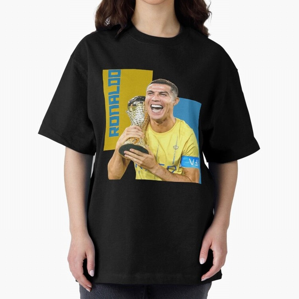 Ronaldo Oversized T-Shirt Celebrate Global Passion for FIFA World Cup 2026 Connected to Neymar, Argentina, France and Brazil Energy, Game Day Rituals, Football Legends, Country Pride and the Road to the Final; Ideal for Fans Who Follow Messi,