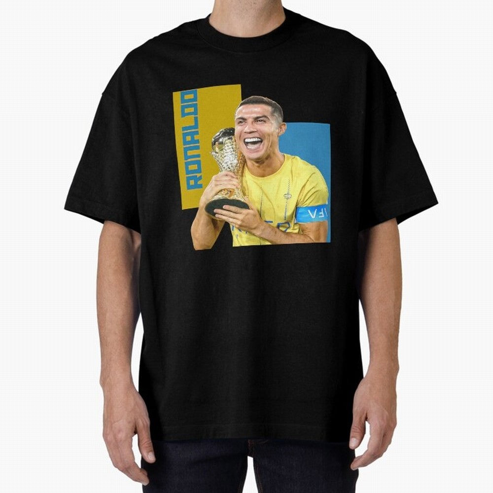 Ronaldo Oversized T-Shirt Celebrate Global Passion for FIFA World Cup 2026 Connected to Neymar, Argentina, France and Brazil Energy, Game Day Rituals, Football Legends, Country Pride and the Road to the Final; Ideal for Fans Who Follow Messi,