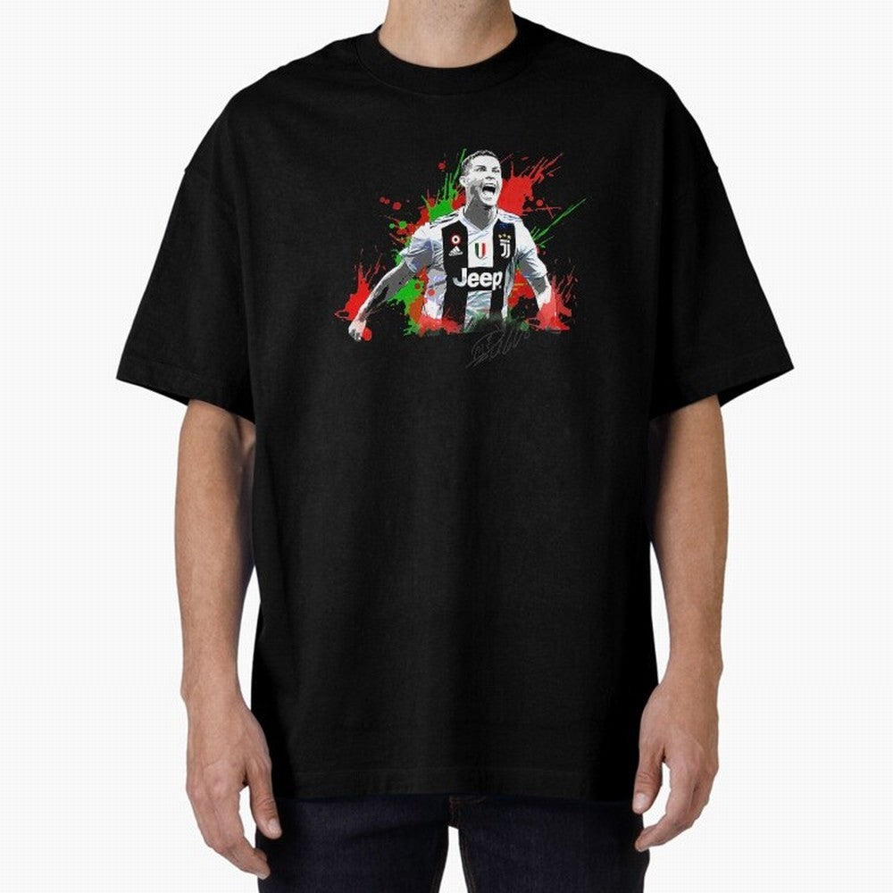 Cristiano Ronaldo Fan Oversized T-Shirt Celebrate the Magic of the FIFA World Cup 2026 Group Stage Journey through Messi and Cristiano Ronaldo Highlights, Argentina, France and Brazil Pride, Championship Spirit, Famous Goals, Roaring Crowds and