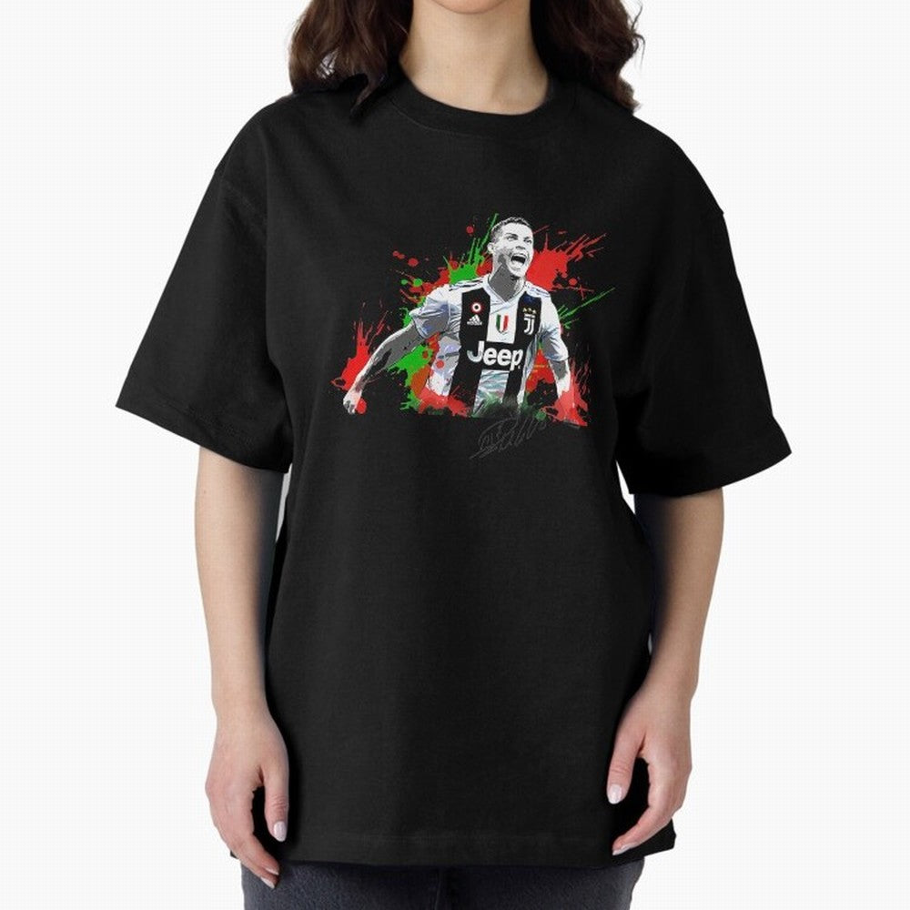 Cristiano Ronaldo Fan Oversized T-Shirt Celebrate the Magic of the FIFA World Cup 2026 Group Stage Journey through Messi and Cristiano Ronaldo Highlights, Argentina, France and Brazil Pride, Championship Spirit, Famous Goals, Roaring Crowds and