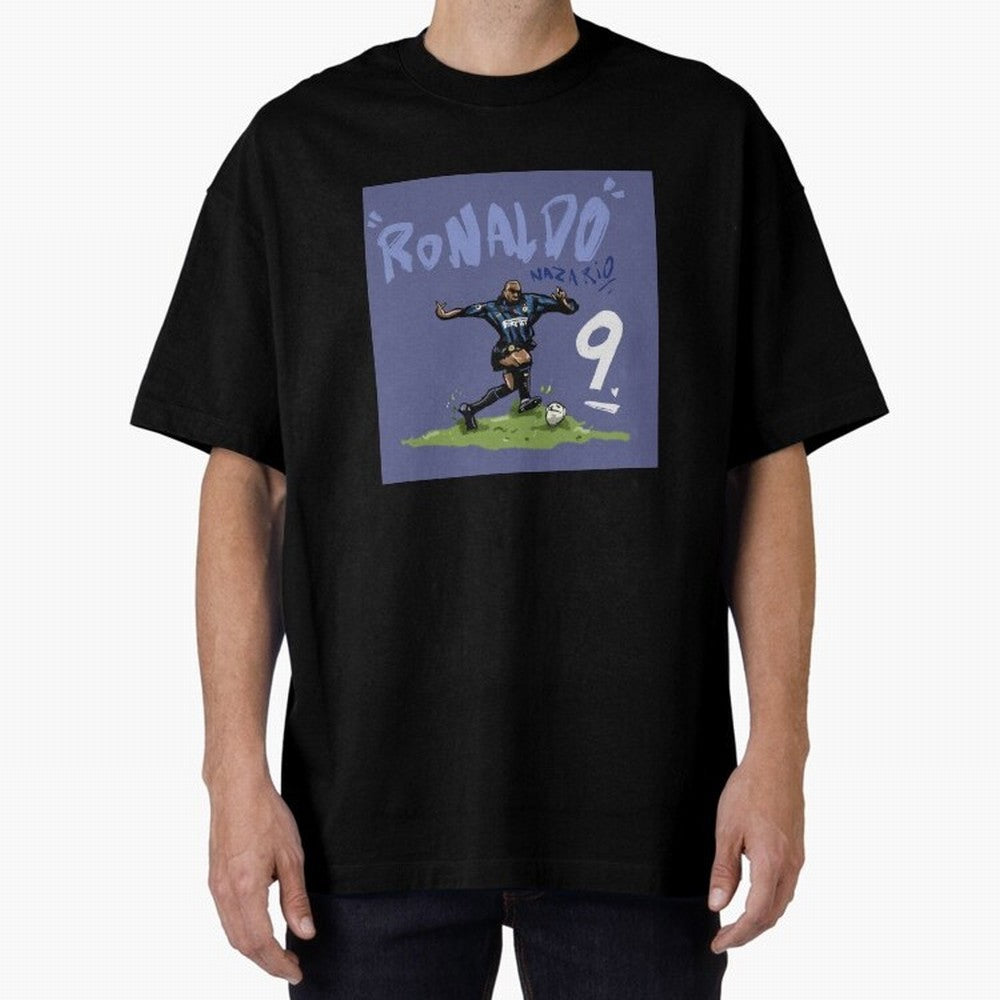 Ronaldo Nazario. Oversized T-Shirt Celebrate Unforgettable Nights in the FIFA World Cup 2026 Journey through Mbappe Highlights, Germany Pride, Football Passion, Legendary Performances, Festival Vibes and Supporter Community; Perfect for Supporters