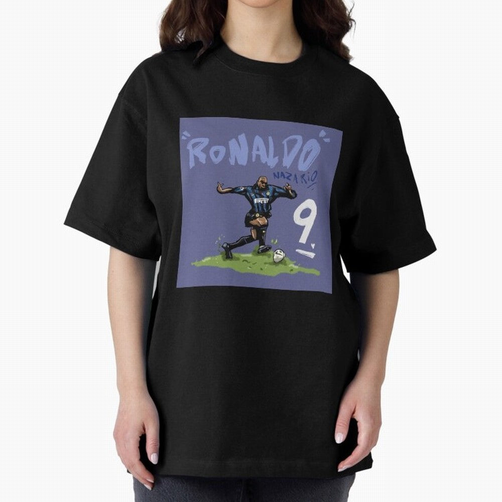 Ronaldo Nazario. Oversized T-Shirt Celebrate Unforgettable Nights in the FIFA World Cup 2026 Journey through Mbappe Highlights, Germany Pride, Football Passion, Legendary Performances, Festival Vibes and Supporter Community; Perfect for Supporters
