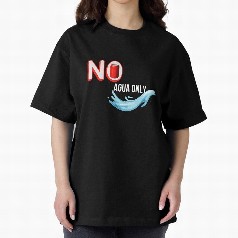 Cristiano Ronaldo - No Soda Coca Drink Agua Water Only Oversized T-Shirt Show Your Love for FIFA World Cup 2026 Group Stage Spirit, with Netherlands, Mbappe and Neymar, Goal Celebration Energy, Supporter Heritage, Football Icons and Worldwide