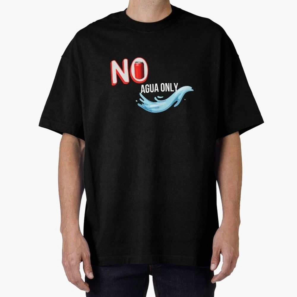 Cristiano Ronaldo - No Soda Coca Drink Agua Water Only Oversized T-Shirt Show Your Love for FIFA World Cup 2026 Group Stage Spirit, with Netherlands, Mbappe and Neymar, Goal Celebration Energy, Supporter Heritage, Football Icons and Worldwide