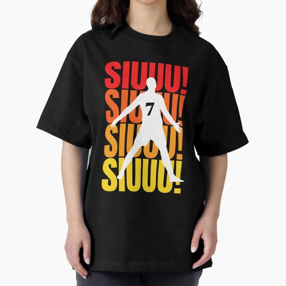 Christiano Ronaldo Siuuu Oversized T-Shirt Keep the Legacy of FIFA World Cup 2026 for Fans of Messi and Cristiano Ronaldo and England, France and Netherlands, Bringing Worldwide Fan Energy, Dramatic Goals, Stadium Lights and Championship