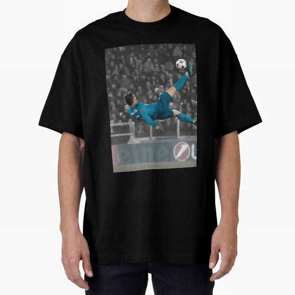 C Ronaldo Poster	 Oversized T-Shirt Discover FIFA World Cup 2026 Spirit, Made for Spain and Netherlands, Messi and Cristiano Ronaldo, Stadium Chants, National Pride, Trophy Dreams and Unforgettable Football Memories; Built for Supporters Chasing