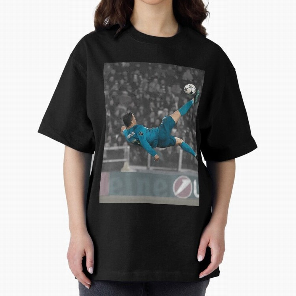 C Ronaldo Poster	 Oversized T-Shirt Discover FIFA World Cup 2026 Spirit, Made for Spain and Netherlands, Messi and Cristiano Ronaldo, Stadium Chants, National Pride, Trophy Dreams and Unforgettable Football Memories; Built for Supporters Chasing