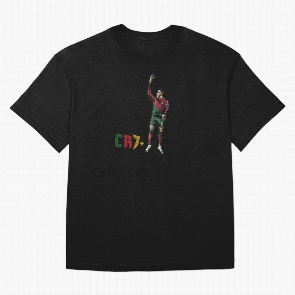 CR7. Oversized T-Shirt Celebrate Rivalries and Pride in Global Football Passion for FIFA World Cup 2026 Group Stage, with CR7 and Messi, England and Germany, Championship Spirit, Famous Goals, Roaring Crowds and International Football Unity; Ideal