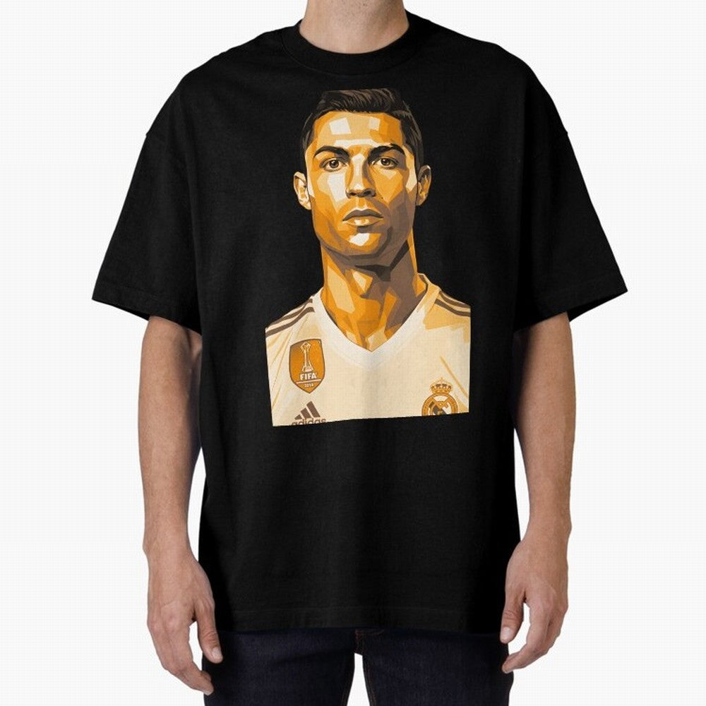 Ronaldo Oversized T-Shirt Relive Legendary Nights from FIFA World Cup 2026 USA Canada Mexico for Fans of Neymar and Argentina, France and Brazil, Bringing Sports Nostalgia, International Competition, Famous Players and Unforgettable Victories;