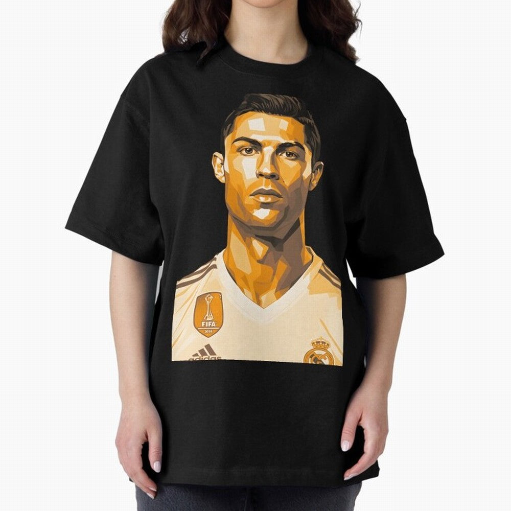 Ronaldo Oversized T-Shirt Relive Legendary Nights from FIFA World Cup 2026 USA Canada Mexico for Fans of Neymar and Argentina, France and Brazil, Bringing Sports Nostalgia, International Competition, Famous Players and Unforgettable Victories;