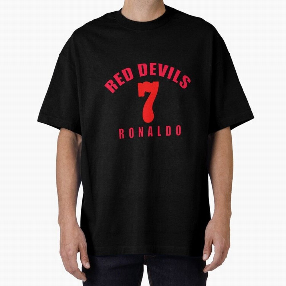 Cristiano Ronaldo Manchester United Oversized T-Shirt Bring Home the FIFA World Cup 2026 Group Stage Journey through CR7 and Messi Highlights, Argentina, France and Brazil Pride, Worldwide Fan Energy, Dramatic Goals, Stadium Lights and Championship