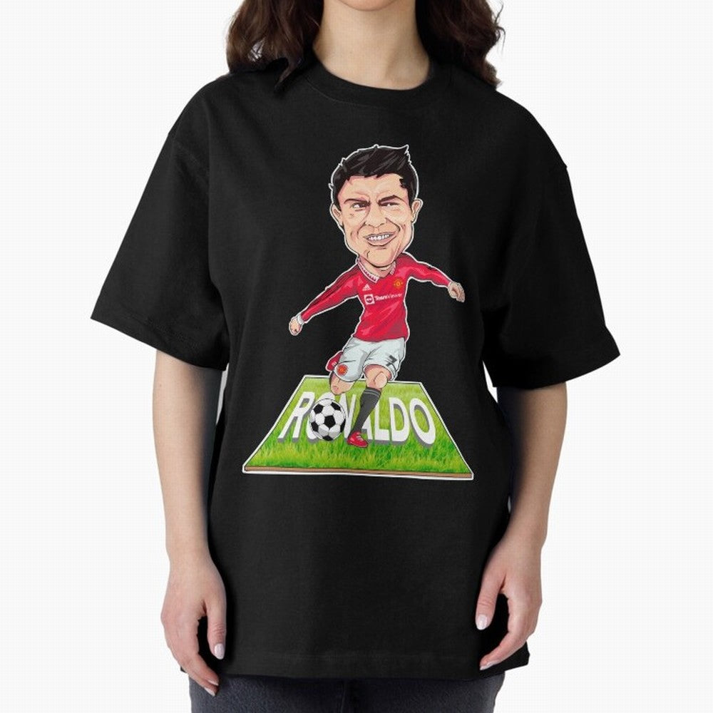 Cristiano Ronaldo Oversized T-Shirt Celebrate Classic Football Spirit in Global Football Passion for FIFA World Cup 2026 Group Stage, Capturing Messi, CR7 and Mbappe, England, Football History, Final Match Energy, Crowd Noise and Once in a Lifetime
