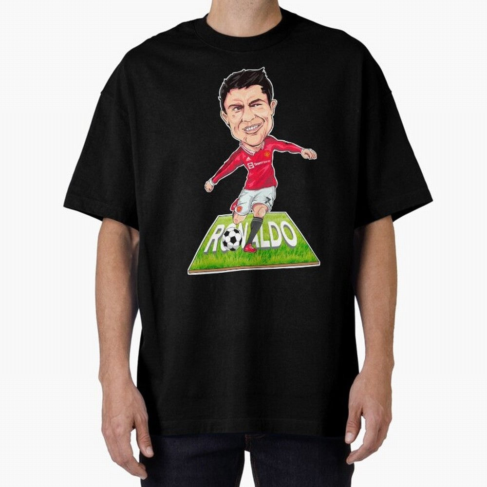 Cristiano Ronaldo Oversized T-Shirt Celebrate Classic Football Spirit in Global Football Passion for FIFA World Cup 2026 Group Stage, Capturing Messi, CR7 and Mbappe, England, Football History, Final Match Energy, Crowd Noise and Once in a Lifetime
