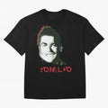 Portugal Football Captain Cristiano Ronaldo 3D Anaglyph Portrait Oversized T-Shirt Spotlight FIFA World Cup 2026 for Fans of Neymar and Portugal, Spain and Germany, Bringing Retro Football Energy, Iconic Rivalries, Trophy Chase Drama and Stadium
