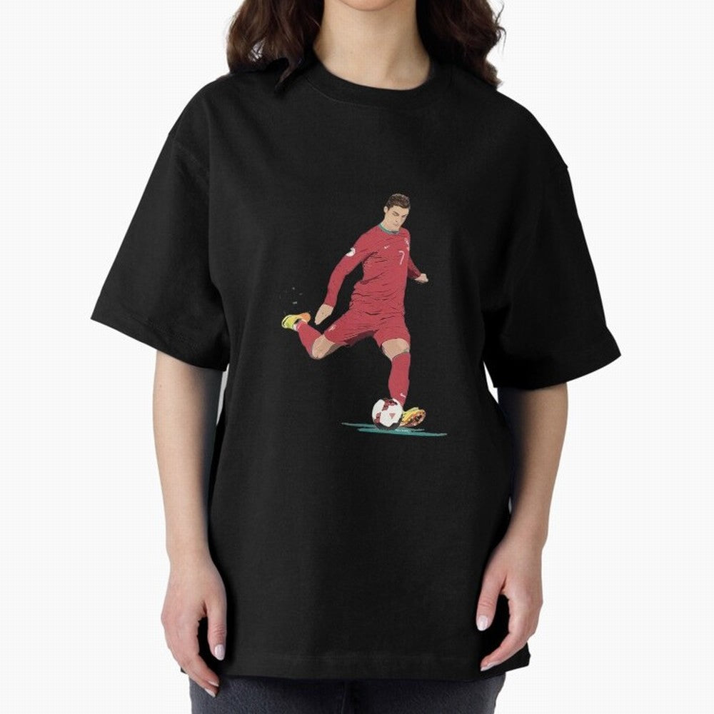 Cristiano ronaldo portugal 2022 Oversized T-Shirt Fuel FIFA World Cup 2026 for Fans of Neymar and Spain and Netherlands, Bringing Stadium Chants, National Pride, Trophy Dreams and Unforgettable Football Memories; Perfect for Fans, Collectors,