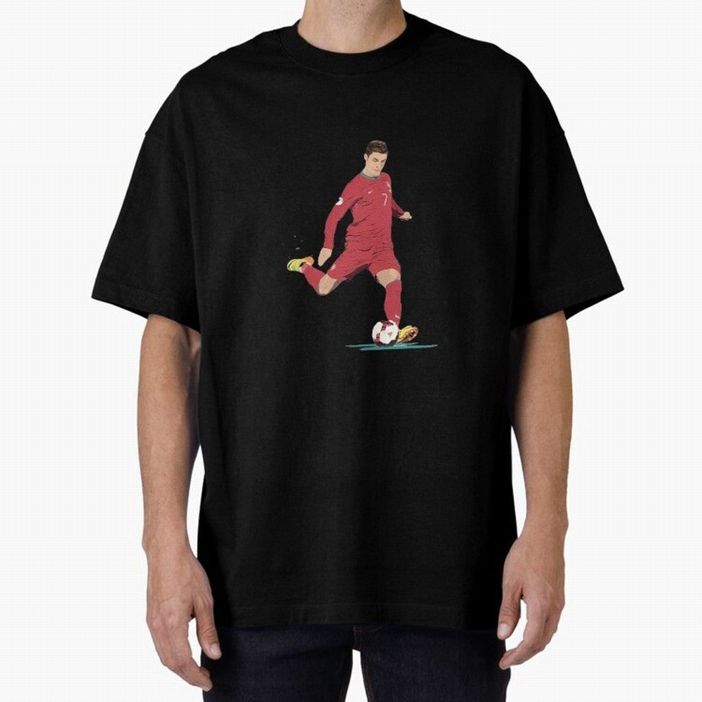 Cristiano ronaldo portugal 2022 Oversized T-Shirt Fuel FIFA World Cup 2026 for Fans of Neymar and Spain and Netherlands, Bringing Stadium Chants, National Pride, Trophy Dreams and Unforgettable Football Memories; Perfect for Fans, Collectors,